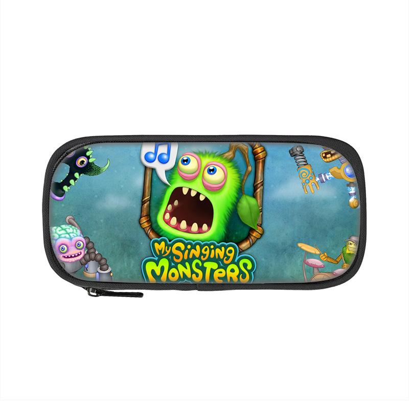 My Singing Monsters Pen Case Game Cartoon Print Large Capacity New Kindergarten Elementary School Boys and Girls