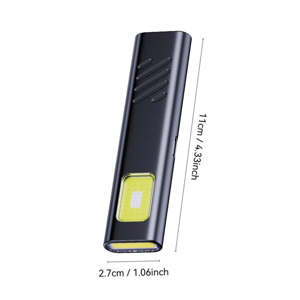 Rechargeable LED Keychain Flashlight 550LM EDC Flashlight Portable Mini Torch Light  For Emergency