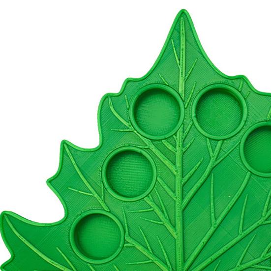 Plastic Leaf-Shaped Palette 8 Removable Well Paint Tray Palette with Thumb Hole for Acrylic Oil Watercolor Painting