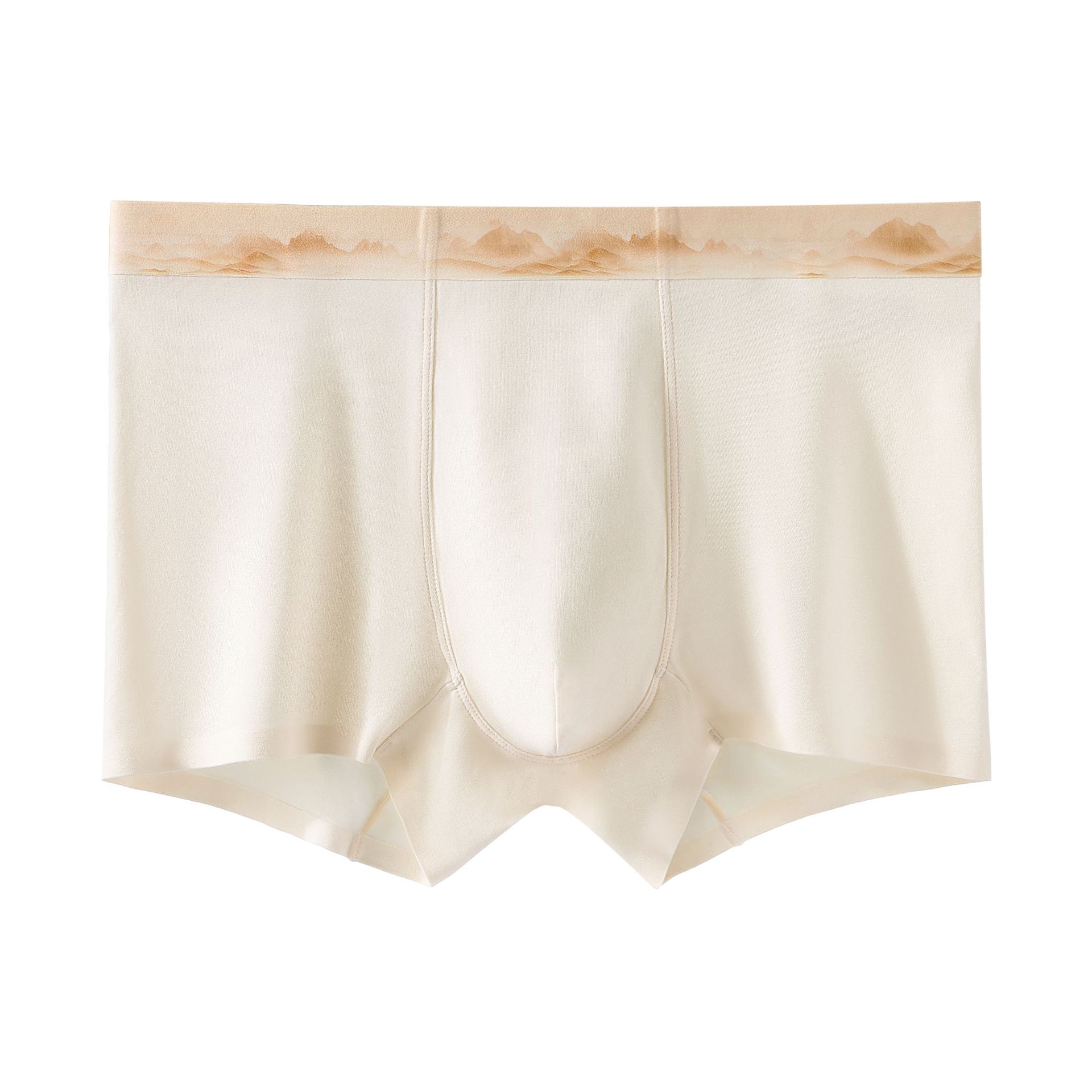 Men s Thin Summer Anti-bacterial Traceless Breathable Boxer Briefs L