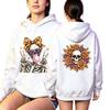 Fashion Vintage Women's Hoodie Gothic Skull Flower Printing Loose Fashion Pullover Autumn Casual Clothes Men Women Tops Sweatshirts