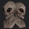 Vampire Mask Complete Halloween Look With Alien Mask Halloween Simulation Latex Mask Alien Mask Kids