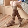 Autumn Winter Knitted Women Stockings JK Japanese Cotton Solid Color Girls Long Socks Stockings Ethnic Harajuku Retro Knee Socks