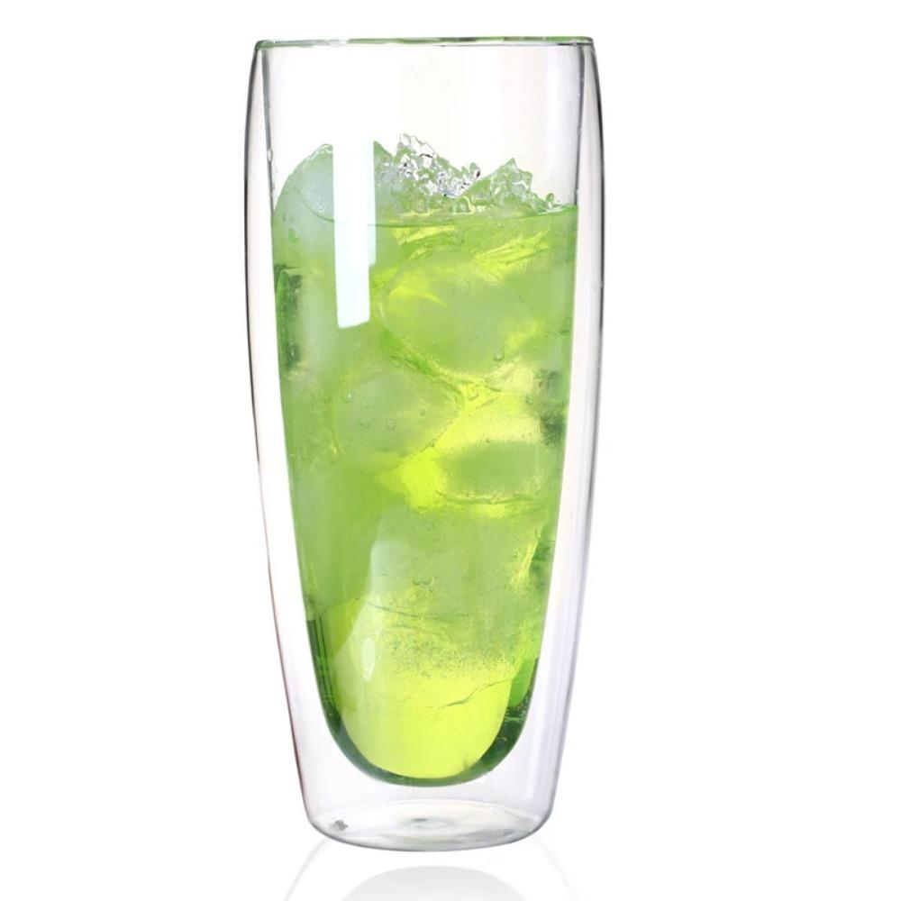 Heat-Resistant Double Wall Glass Cup Milk Whiskey Tea Beer Transparent Beer Espresso Coffee Cup Drinkware Cups Drinking Glasses
