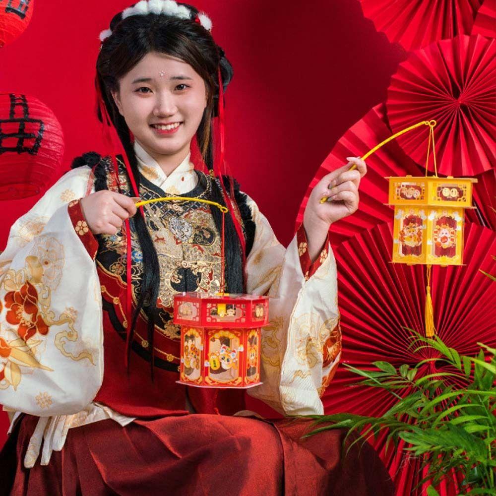 Chinese Style New Year Luminous Lantern Traditional Spring Festival Supplies  Good Luck Decoration