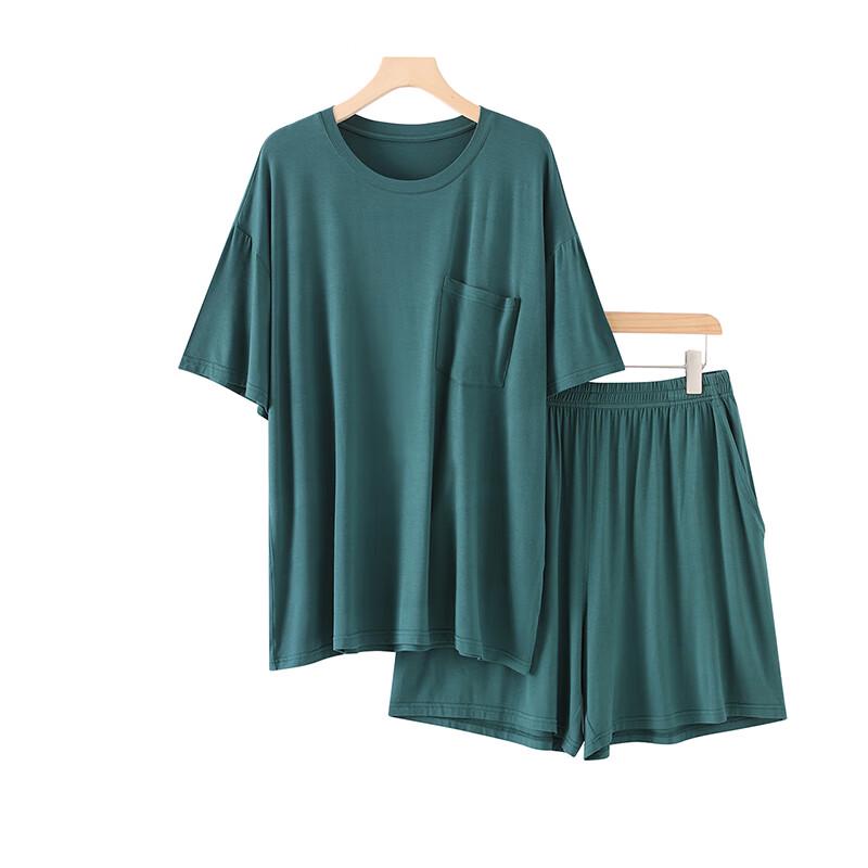 Мужской комплект пижамы с коротким рукавом из модала Qiansniao N25T02 2XL