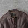 Vintage Red Brown Men Leather Jacket Oversized Style Black Genuine Cow Loose Man Bomber Coat Plus Size
