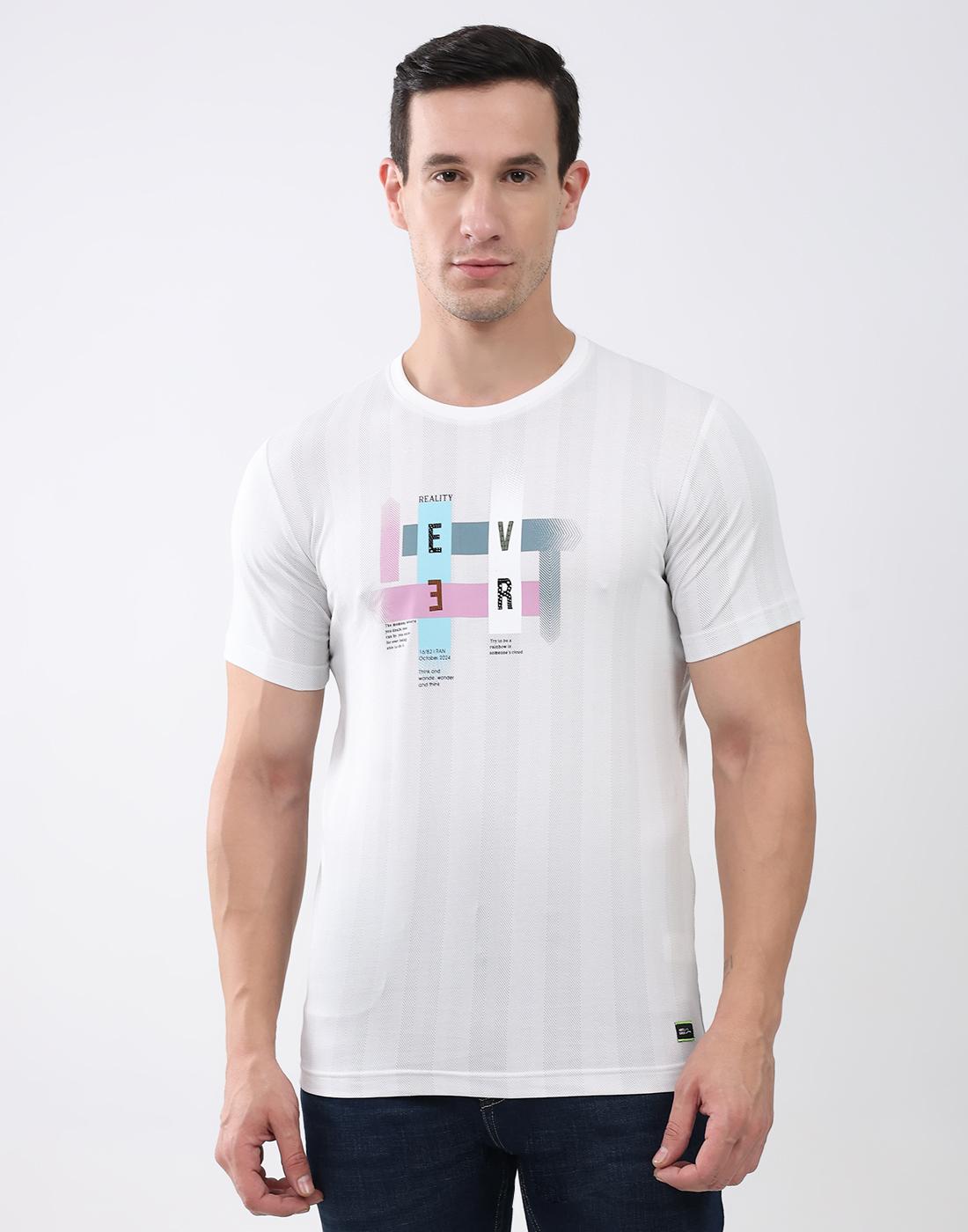 Monte Carlo Men Round Neck Half Sleeves T-Shirt XXL белый 1790₽