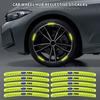 Auto Wheel Hub Reflector Stickers Decals For Ford Mustang BA Shelby SYNus King GTX1 Ka Fusion Focus F-150 Transit Ranger ST3 MK2