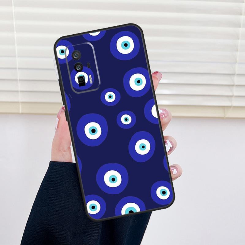 Evil Eye Cover For Xiaomi 15 14 13 Ultra 11T 12T 13T 14T Pro POCO X7 Pro X3 X5 X6 M6 F5 F6 Pro Case