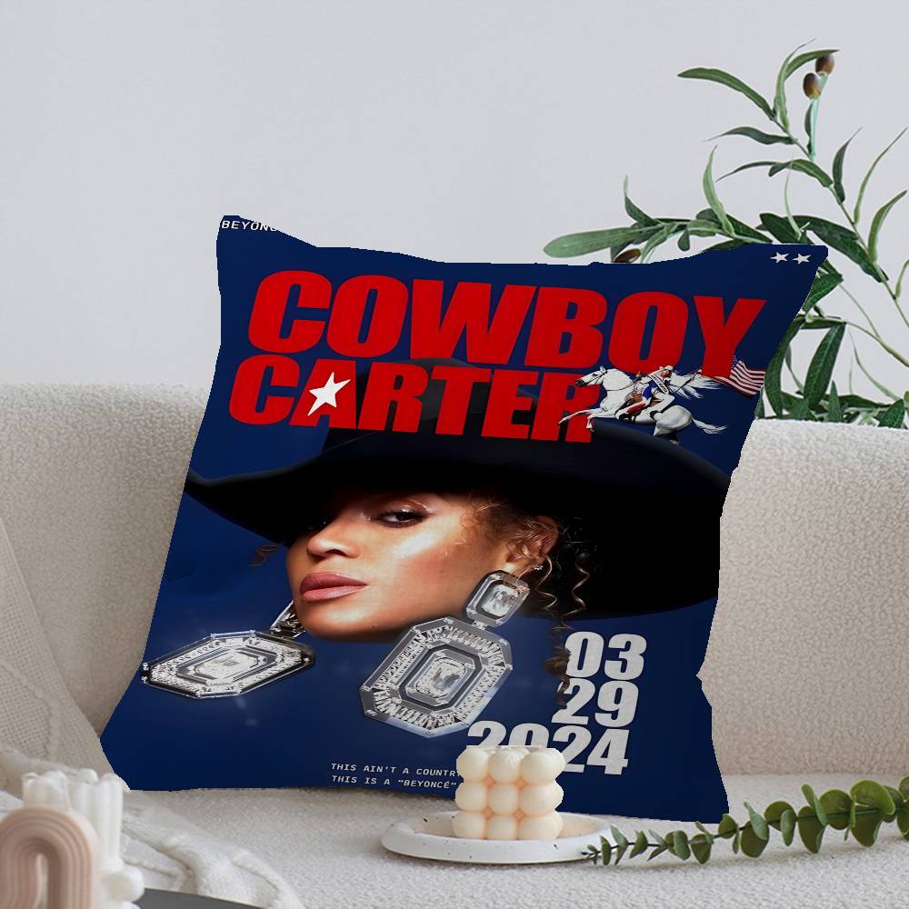 B-Beyonce Cowboy Carter Singer Maple Design Cushion Cover Happy Autumn Harvest decor Holiday Decorati Pillow Cover
