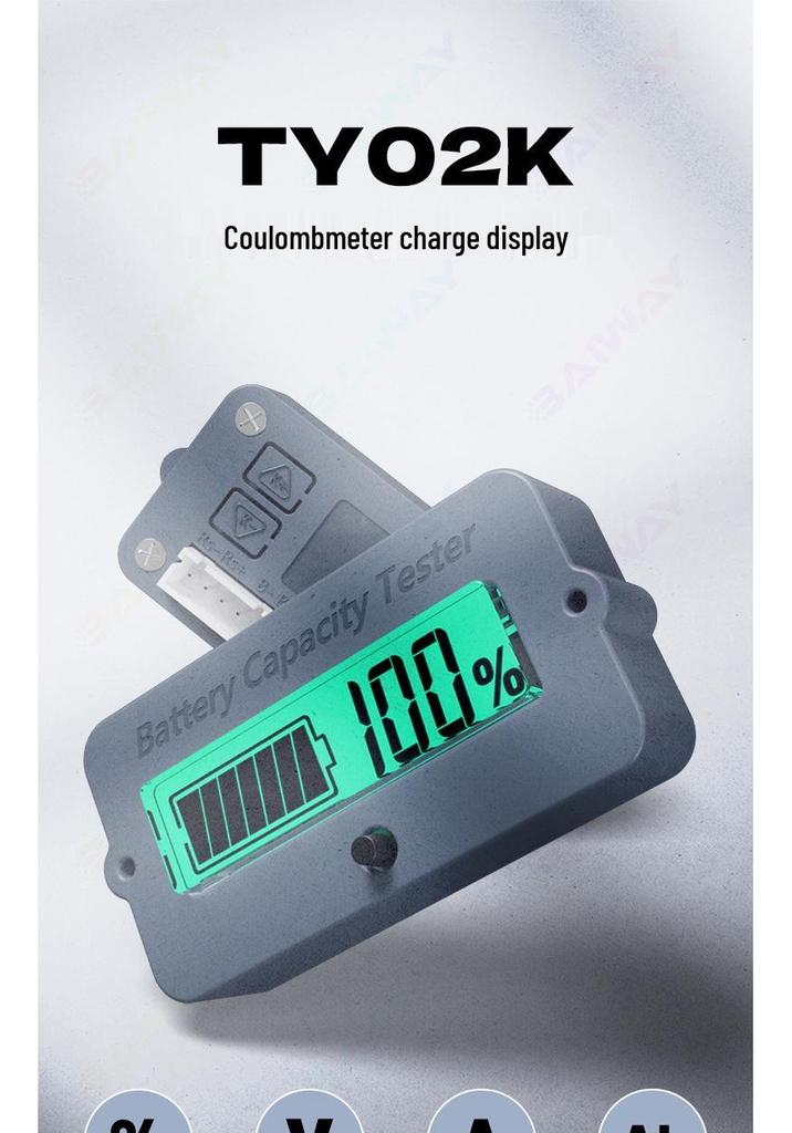TY02K High-Precision Lithium Iron Phosphate Battery Level Voltmeter Display