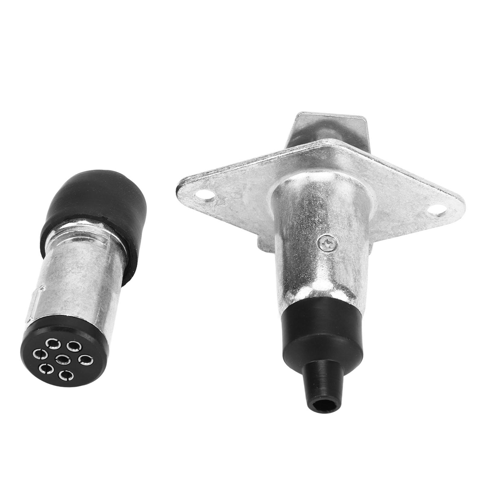 7-контактный штекер и розетка для прицепа, малый металлический аксессуар для прицепа, замена для домов на колесах, караванов, прицепов