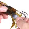 HENGJIA Soft Lure Ice Fishing Sinking Crab-Shape Silicone Bait With Hook Anti-Snag Design Winter Use
