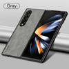 For Samsung Galaxy Zfold4 Zfold6 Zfold Z Fold 5 4 3 Fold5 Fold4 Fold3 5G Silicone Shockproof Bumper Sheepskin Leather Case
