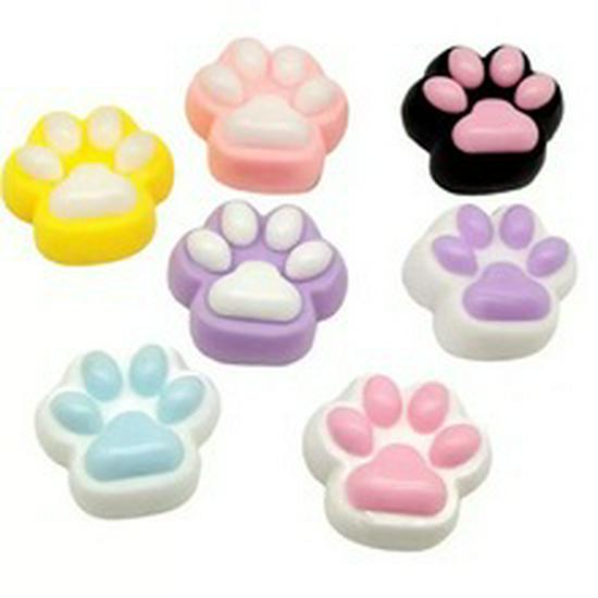 Mini Cat Paw Squishy Toy - Slow Rebound Silicone Stress Relief Pendant for Kids