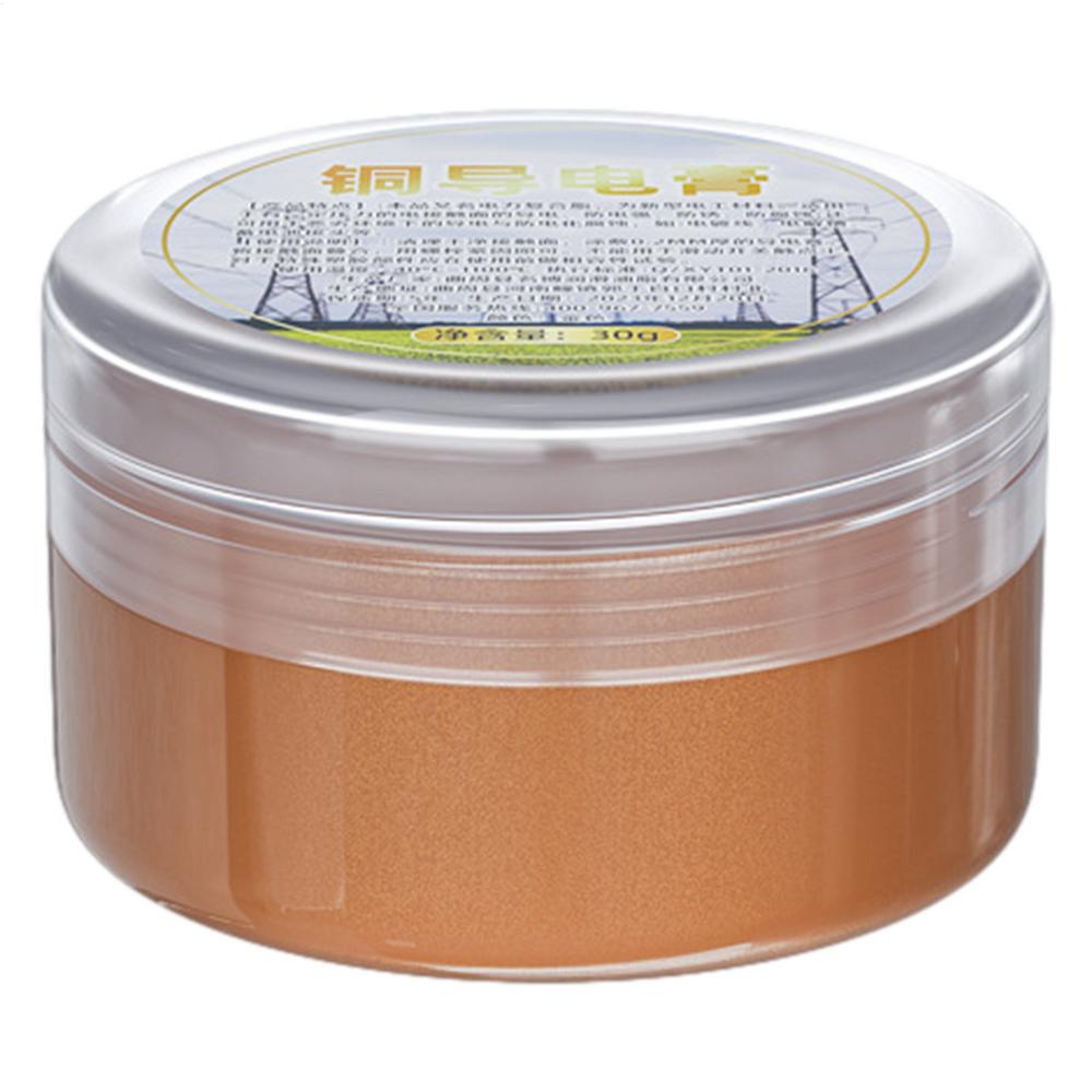 

30g Car Conductive Grease High Temperature Copper Grease Strong Adhesion Antirust Anti-corrosion electrical conductivity Grease золотий