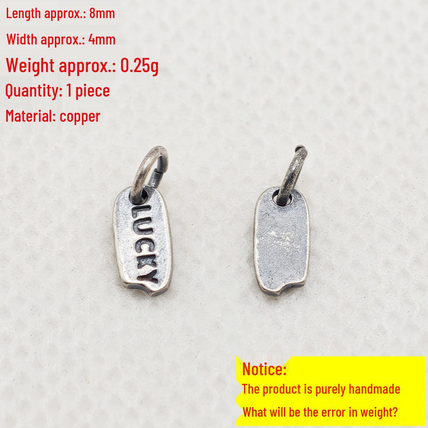 Retro Tibetan Silver Peace Airplane Pendant: Chinese Style DIY Antique Silver Bracelet Beads Accessories