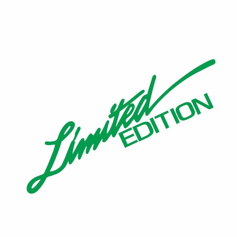 Car LIMITED EDITION Laser Reflective Sticker Electric Motorcycle English Letter Sticker Decorative Sticker