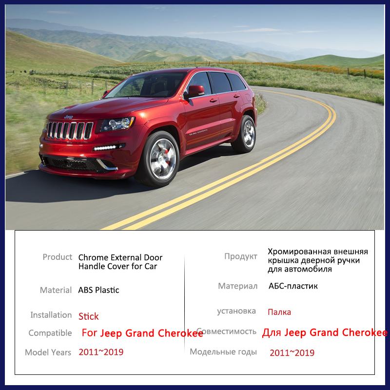 Karbonový kryt kliky dveří pro Jeep Grand Cherokee WK2 2011 2012 2013 2014 2015 2016 2017 2018 Autodoplňky