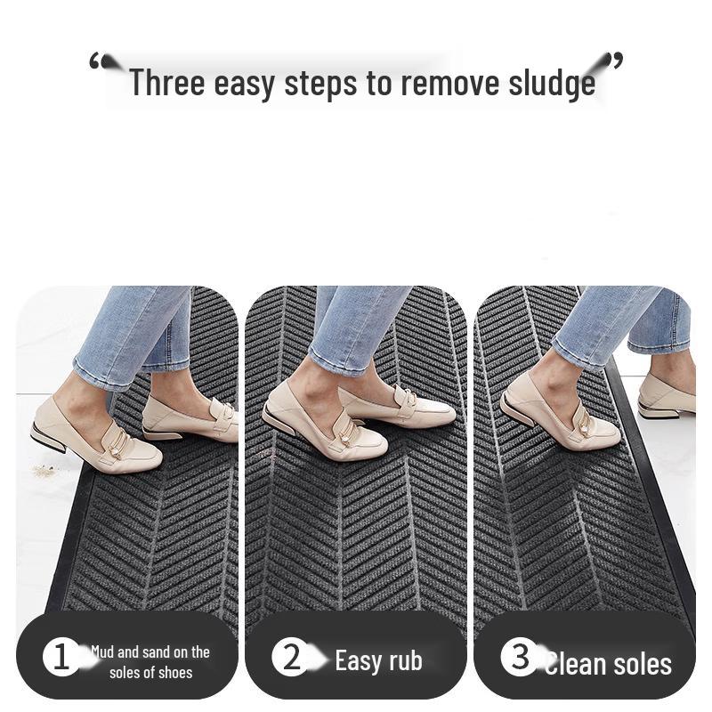 Anti-Slip Tire Pattern Entrance Welcome Mat