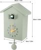 Nordic Style 10inch Cuckoo Wall Clock - Modern Minimalist Bird Chime Clock for Stylish Home Decor & Living Room Decoratio