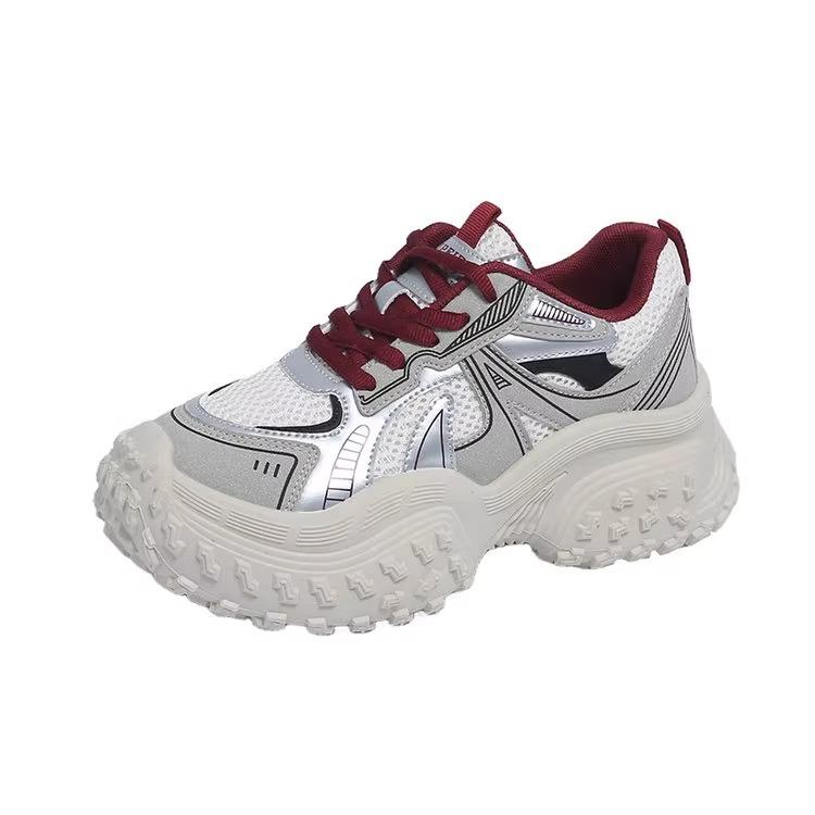 2025 new dad shoes women's spring and autumn women's shoes versatile platform shoes popular casual shoes heightening sports shoes