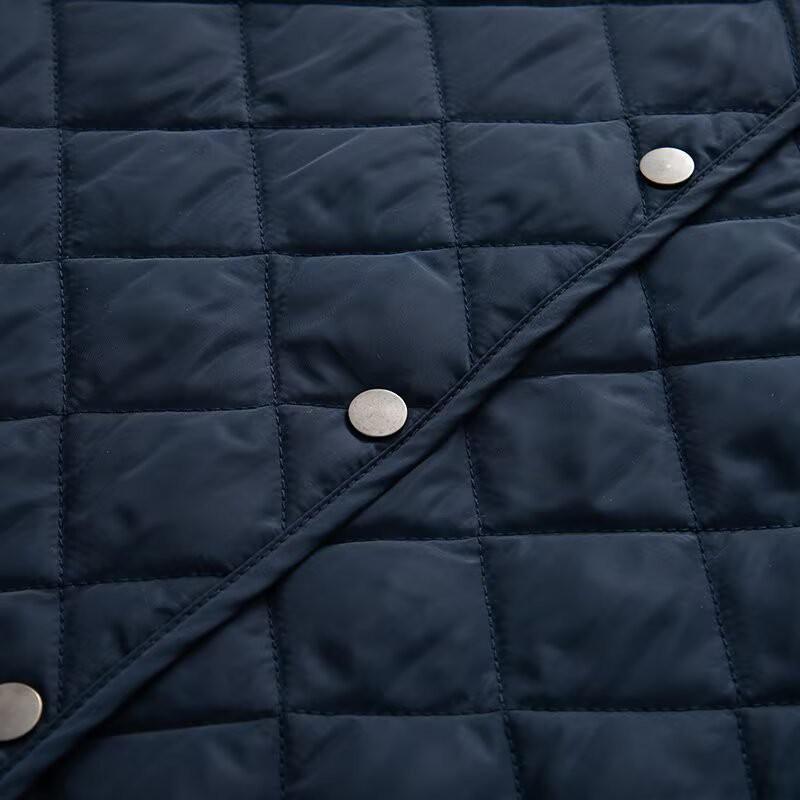 Womens Casual Quilted Cotton Jacket Corduroy Collar Pockets Regular Fit XS S M L