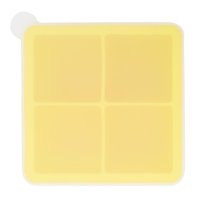 Stampo in Silicone a 6 Scomparti per Cubetti di Ghiaccio e Pappe per Bambini - Stampo di Grande Capacità per Uso Domestico