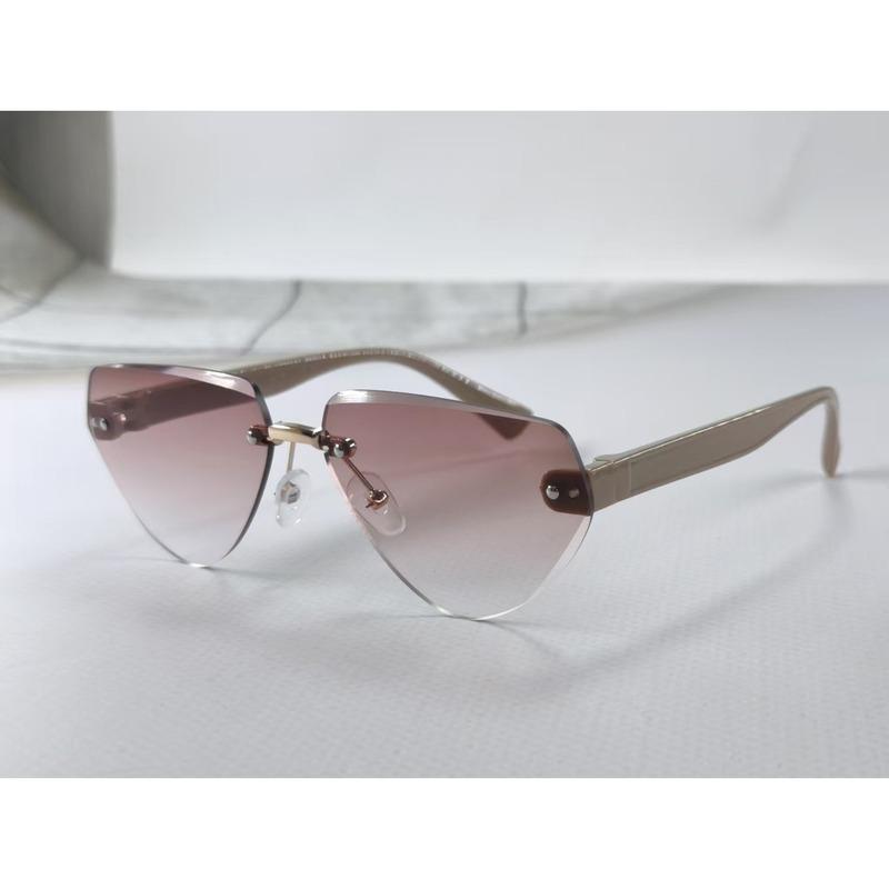 New Children's Sunglasses Fashion Frameless Irregular Personality Trend Dopamine Color Ocean Lens Cross 26016