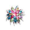 European and American retro glass rhinestone brooch, alloy crystal chest flower, flower chest flower accessory