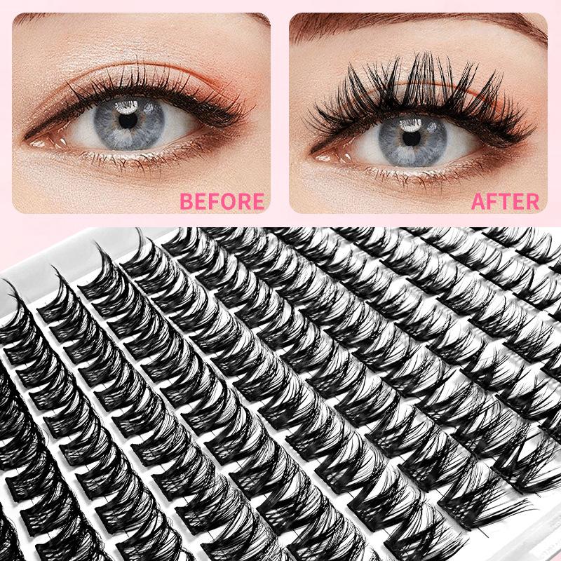 Single Cluster False Eyelashes European and American Thick Large Capacity Hot Melt Hair