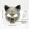 Maschera Animale in Schiuma PU Teschio Gatto di Halloween per Mardi Gras e Carnevale