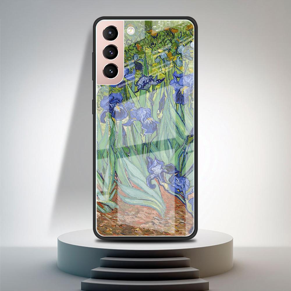 

Стеклянный чехол для Samsung Galaxy S20 FE S21 Plus S10 Note 20 Ultra 10 Lite S9 S8 S10e 9 Роскошный чехол для телефона Картины Ван Гога Funda Samsung Note 9