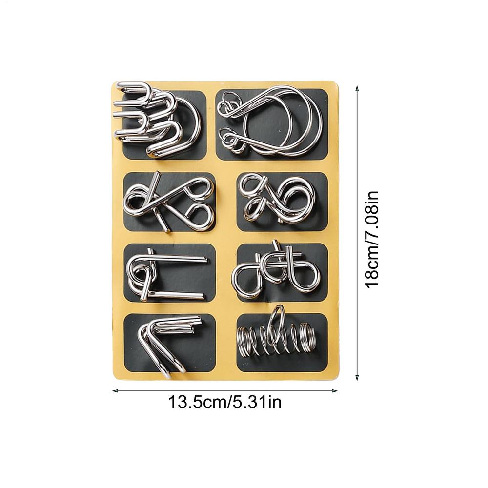 

24 шт./Набір Металеві Головоломки Дротяні Головоломки для Розуму Дитячі Дорослі Інтерактивна Гра Знімач Стресу Навчальні Іграшки