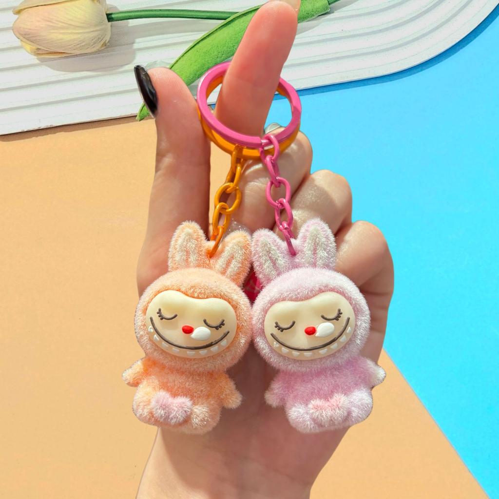 Keychain DIY Jewelry Accessories Three-dimensional Doll Cute Grain Tide Play Car Bag Pendant