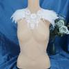 Luxuriöse Perlen Leder Schulterkette Körperkette für Vintage Braut Look Hochzeit und Bühnenauftritte