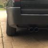 Exhaust Pipe Double Outlet Exquisite Workmanship Stainless Steel Curved Exhaust Pipe Tail Muffler Tip for Car