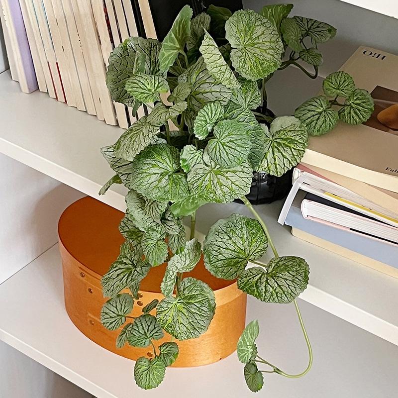 Green Leaf Artificial Plant Decoraitons Wall Yard Garden Ornament Table Decoration Desk Accessories Room Decor