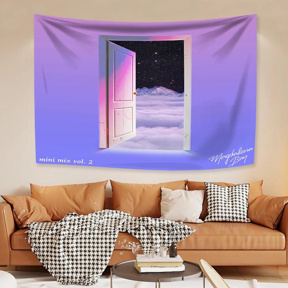 Tapiz de Grupo Pop Alternativo Magdalena Bays Portada de Álbum Colgante de Pared Decoración del Hogar Dormitorio Dormitorio Fondo Pancarta de Concierto