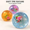 Sensory Fidget Ball Quick-rebound Squeeze Toy Round TPR Fidget Toy  Desktop Gift