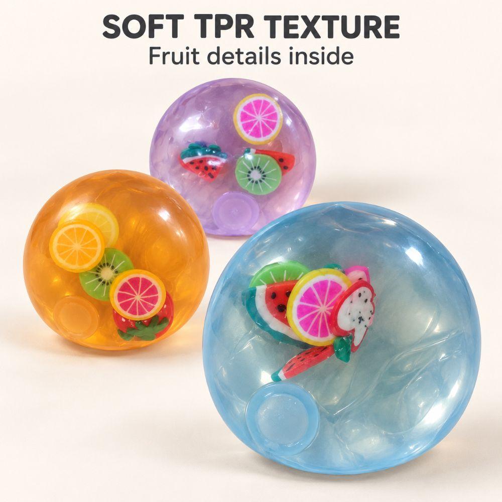 Sensory Fidget Ball Quick-rebound Squeeze Toy Round TPR Fidget Toy Desktop Gift