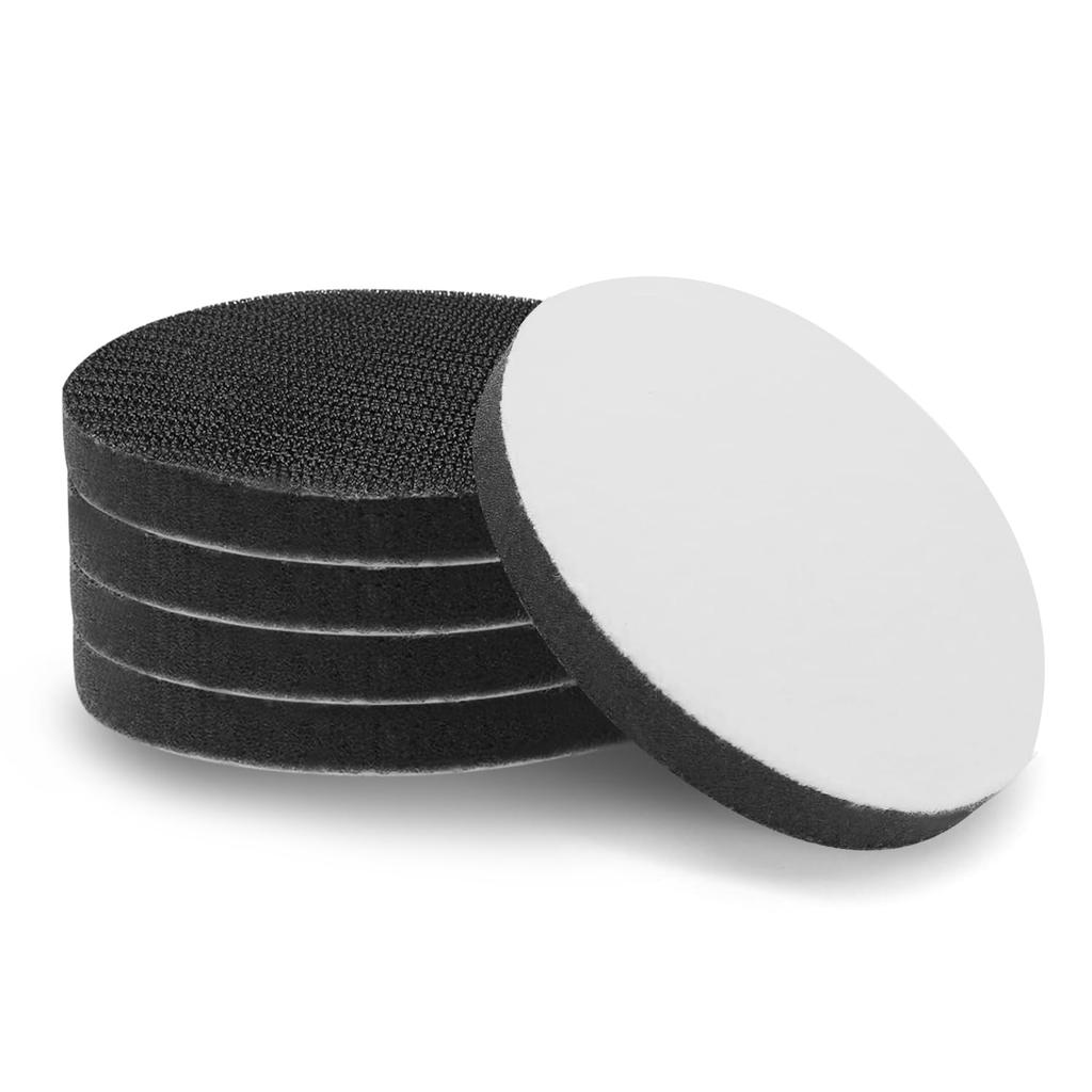 5 Pack 2 Inch Hook and Loop Soft Sponge Cushion Buffer Pad