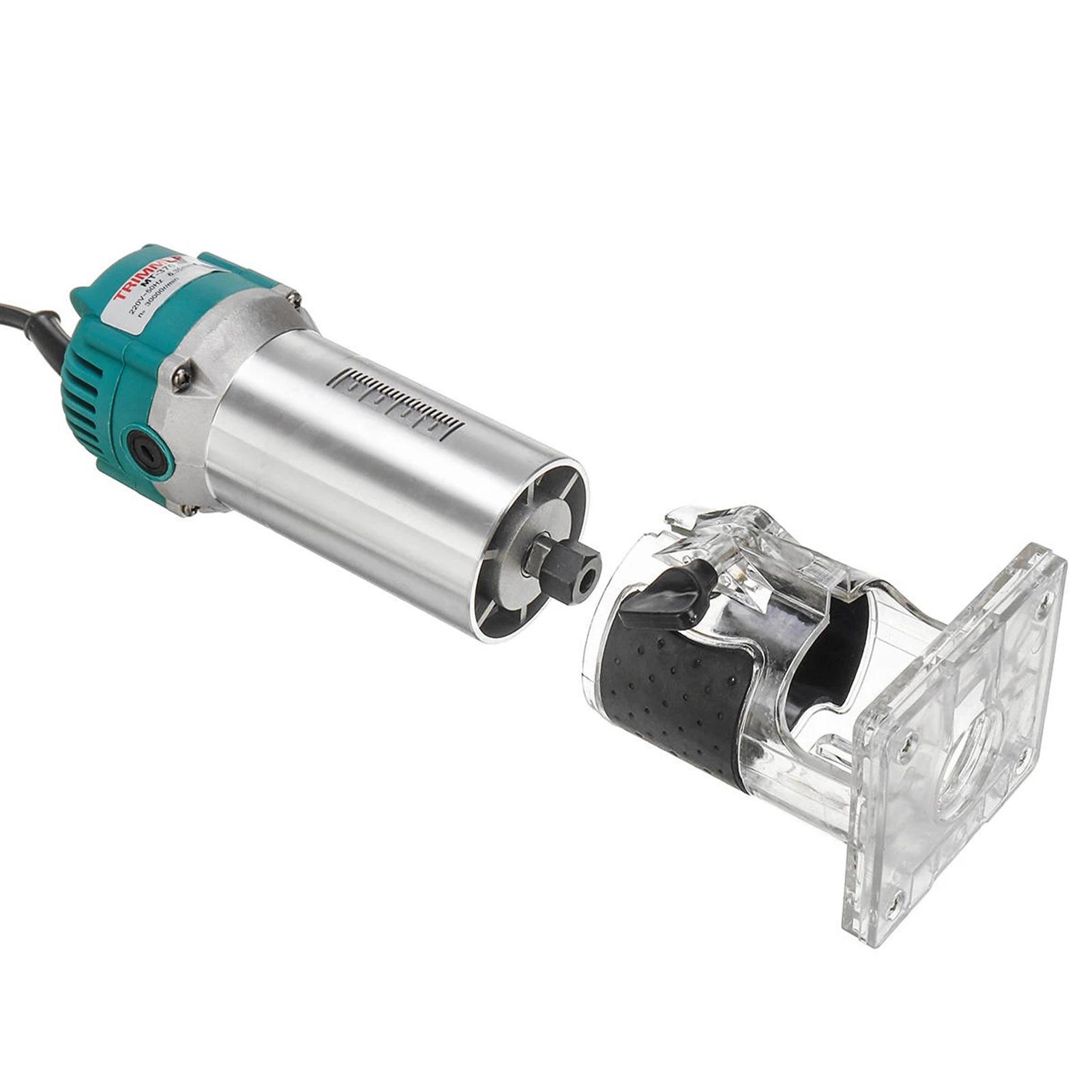 

Электрический комплект фрезера Компактный инструмент для фрезерования по дереву Деревообработка Прорезание пазов Фрезерование Набор для снятия фасок EU Plug