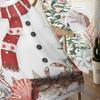 Weihnachten und Winter Schneemann Vorhänge für Wohnzimmer Schlafzimmer Home Dekoration Fenster Voile Tüll Vorhang Vorhänge