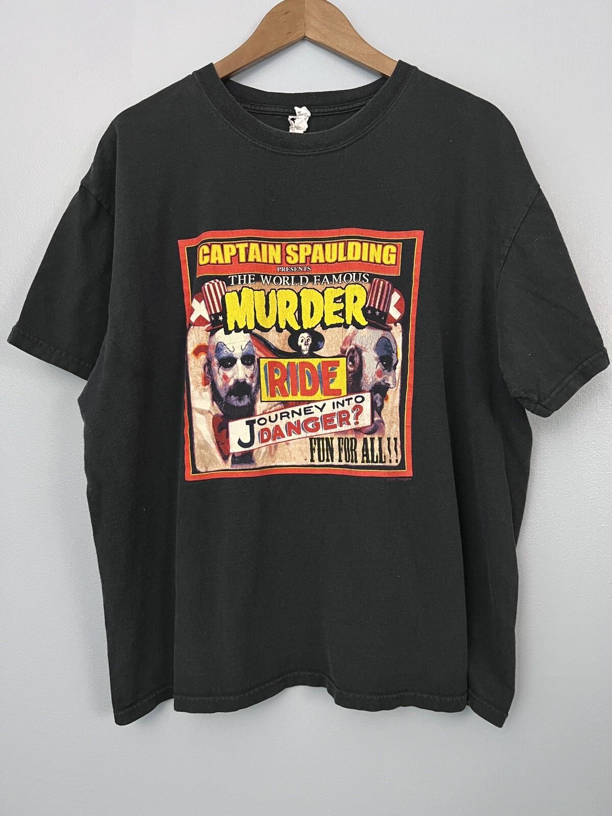 Y2K Horror House of 1000 Corpses Shirt Captain Spaulding 2007 Lionsgate sz XL XL