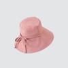 Solid Color Summer Sun Hat Lace Up Bucket Hat Fashion Sunshade Hat  Travel