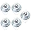 Pack Of 5 Mini Furniture Castors 15mm Round Ball Rollers Small Flat Furniture Rollers Upgrades for Home & Industrial Use