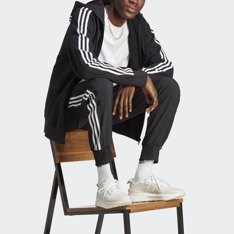 Adidas Aeroready Essentials Three-Stripes Drawstring Joggers Men Bottoms Black IC0041