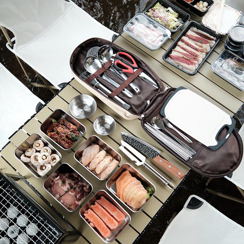 BBQ Master Portable Stainless Steel Outdoor Cookware Set